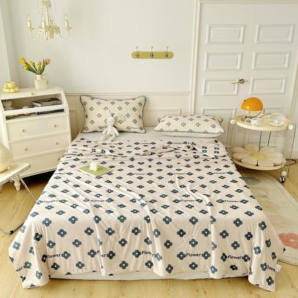 纽缦 2023新款乳胶床笠四件套 灵动-卡其