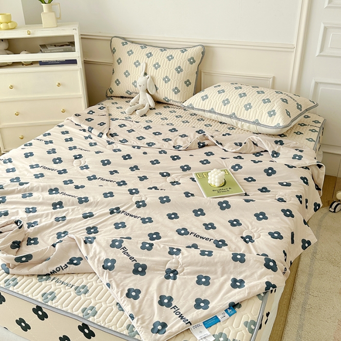 91家纺网 家纺一手货源 找家纺 纽缦 2023新款乳胶床笠四件套 灵动-卡其