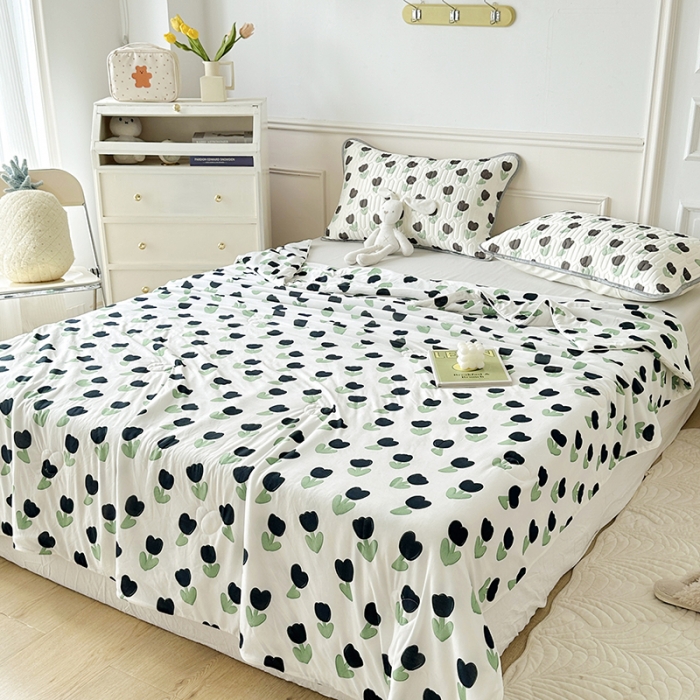 91家纺网 家纺一手货源 找家纺 纽缦 2023新款乳胶床笠四件套 浅夏-白