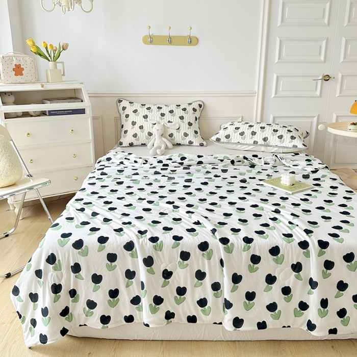 91家纺网 家纺一手货源 找家纺 纽缦 2023新款乳胶床笠四件套 浅夏-白