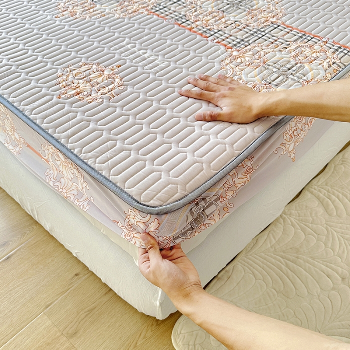 91家纺网 家纺一手货源 找家纺 纽缦 2023新款乳胶床笠四件套 巴利生活