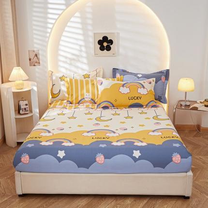 91家纺网 家纺一手货源 找家纺 （总）钰伶 2025新款全棉13372印花纯棉单床笠