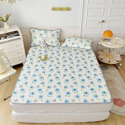 91家纺网 家纺一手货源 找家纺 纽缦 乳胶床单三件套 蝶恋-兰