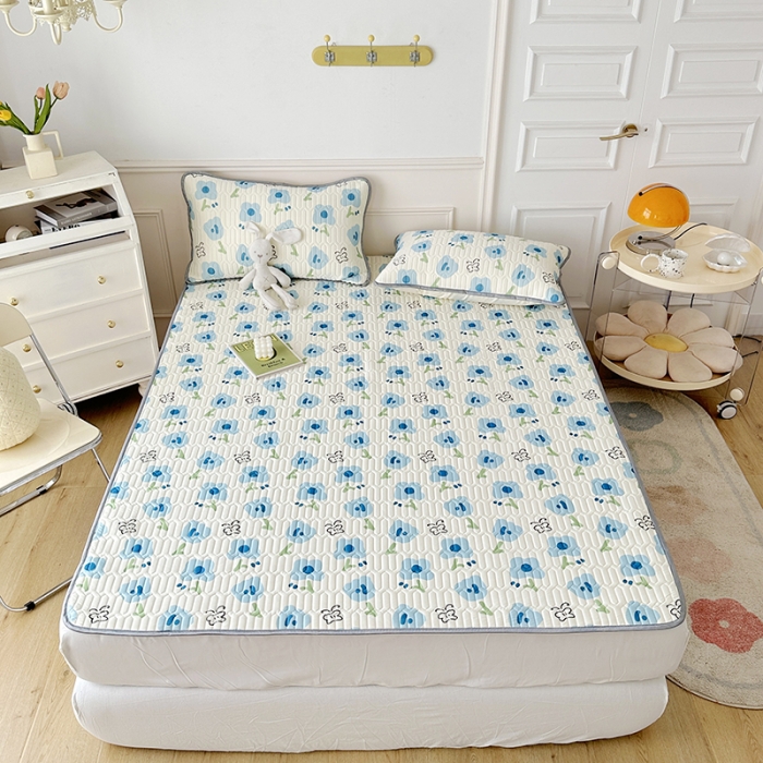 91家纺网 家纺一手货源 找家纺 纽缦 乳胶床单三件套 蝶恋-兰