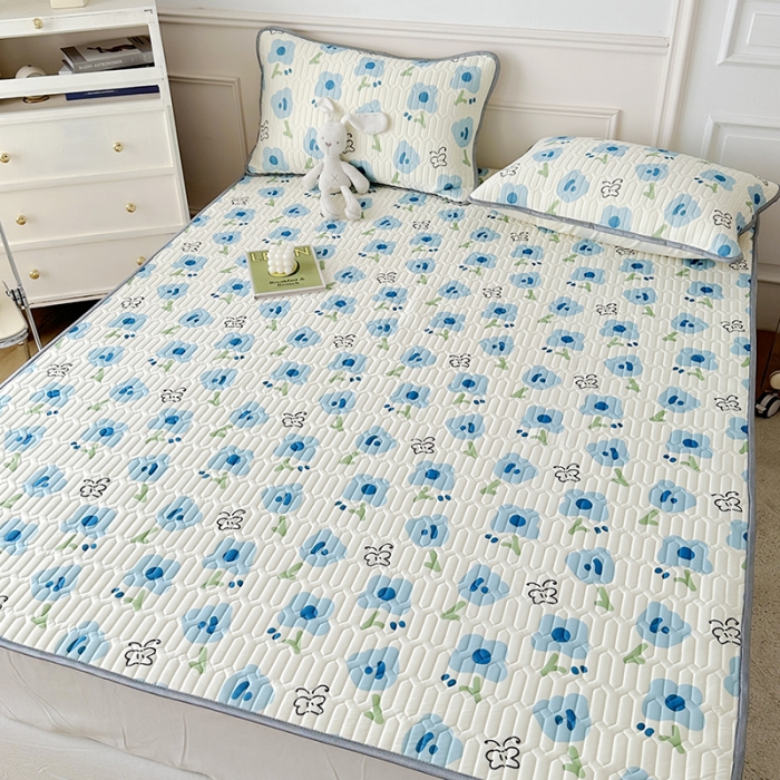 91家纺网 家纺一手货源 找家纺 纽缦 乳胶床单三件套 蝶恋-兰