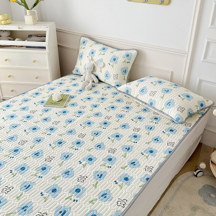 91家纺网 家纺一手货源 找家纺 纽缦 乳胶床单三件套 蝶恋-兰