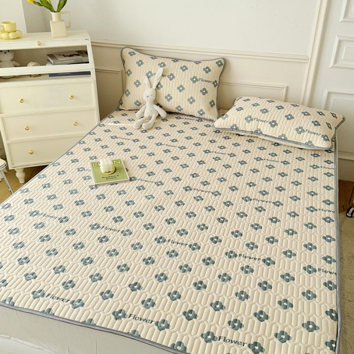 91家纺网 家纺一手货源 找家纺 纽缦 乳胶床单三件套 灵动-卡其