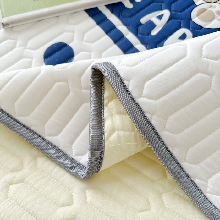 91家纺网 家纺一手货源 找家纺 纽缦 乳胶床单三件套 萌小熊-蓝