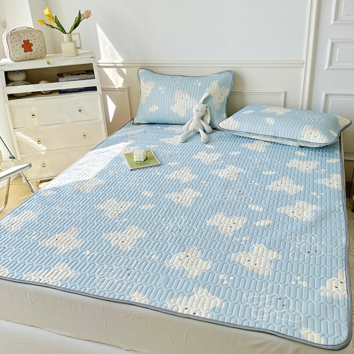 91家纺网 家纺一手货源 找家纺 纽缦 乳胶床单三件套 小飞象