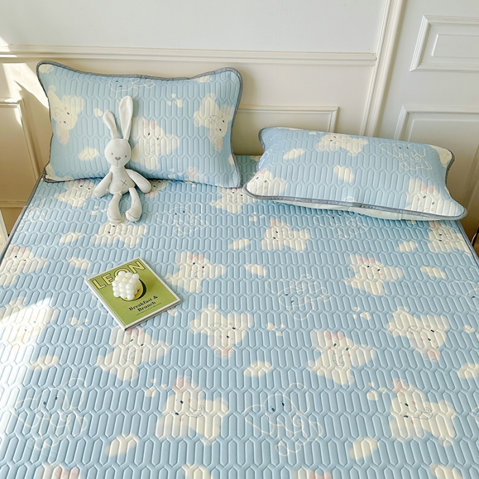 91家纺网 家纺一手货源 找家纺 纽缦 乳胶床单三件套 小飞象