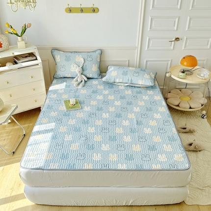 纽缦 乳胶床单三件套 小兔出没