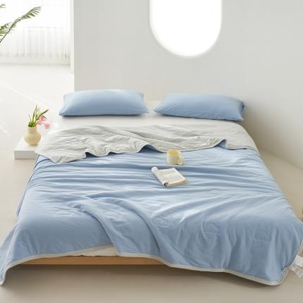 91家纺网 家纺一手货源 找家纺 （总）风向标 2023新款针织双拼夏被（风格二）