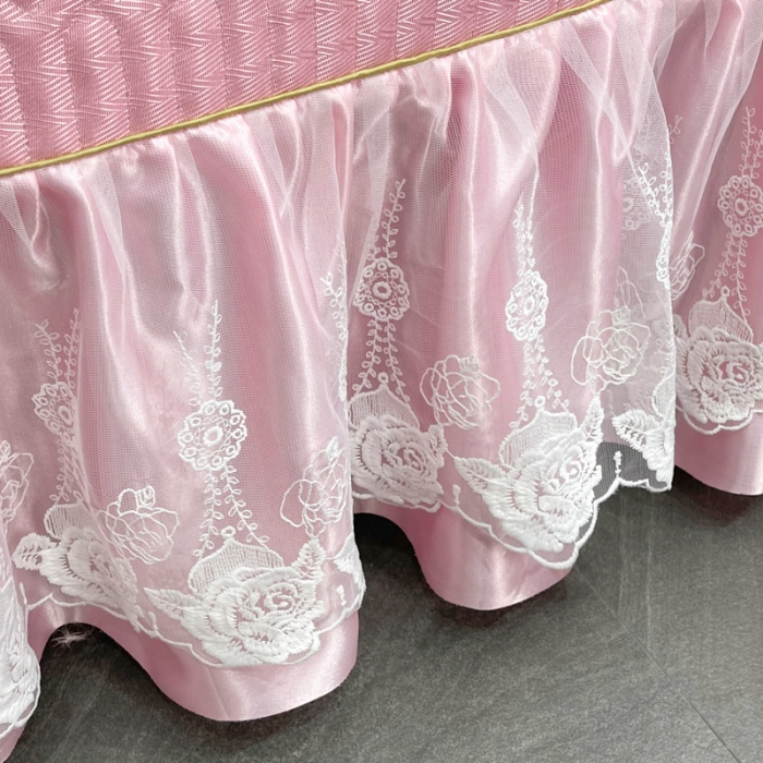 91家纺网 家纺一手货源 找家纺 恋尚 2023新款冰丝夹棉床盖款软凉席印花三件套 函汐微微