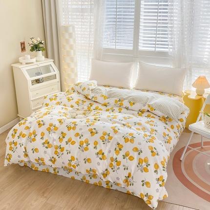 91家纺网 家纺一手货源 找家纺 （总）元元 2023新款13372全棉印花夹棉单被套