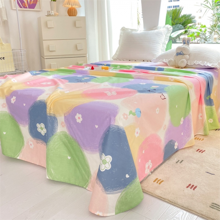 91家纺网 家纺一手货源 找家纺 多品 2023新款13070单品床单 多彩生活