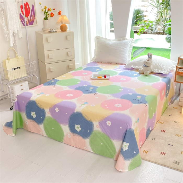 91家纺网 家纺一手货源 找家纺 多品 2023新款13070单品床单 多彩生活