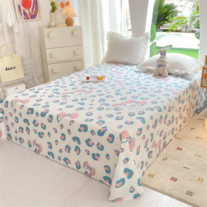 91家纺网 家纺一手货源 找家纺 多品 2023新款13070单品床单 法式豹纹