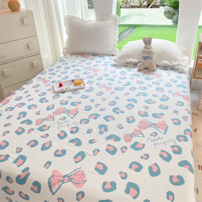 91家纺网 家纺一手货源 找家纺 多品 2023新款13070单品床单 法式豹纹