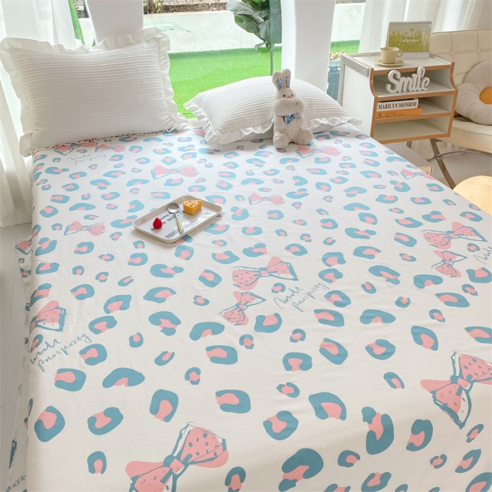 91家纺网 家纺一手货源 找家纺 多品 2023新款13070单品床单 法式豹纹