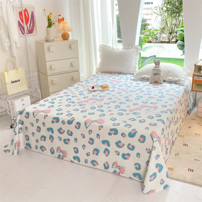 91家纺网 家纺一手货源 找家纺 多品 2023新款13070单品床单 法式豹纹