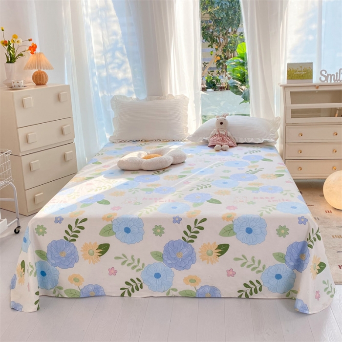 91家纺网 家纺一手货源 找家纺 多品 2023新款13070单品床单 温婉佳人