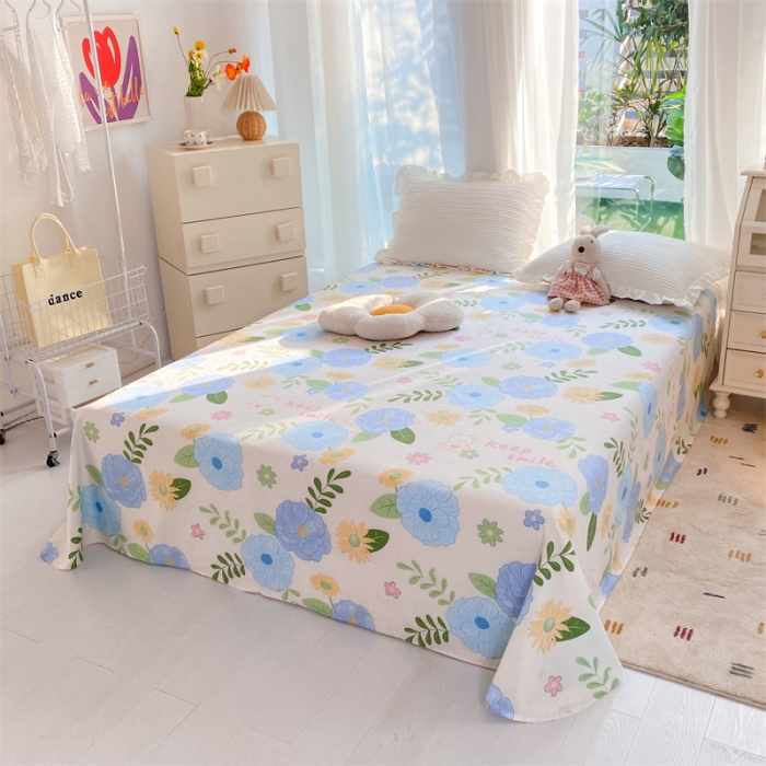 91家纺网 家纺一手货源 找家纺 多品 2023新款13070单品床单 温婉佳人