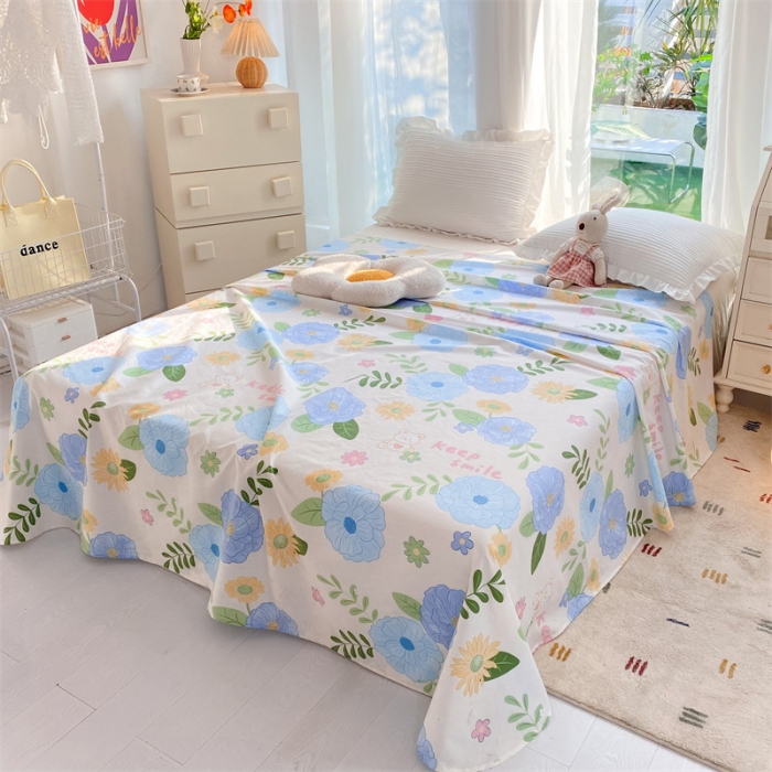 91家纺网 家纺一手货源 找家纺 多品 2023新款13070单品床单 温婉佳人