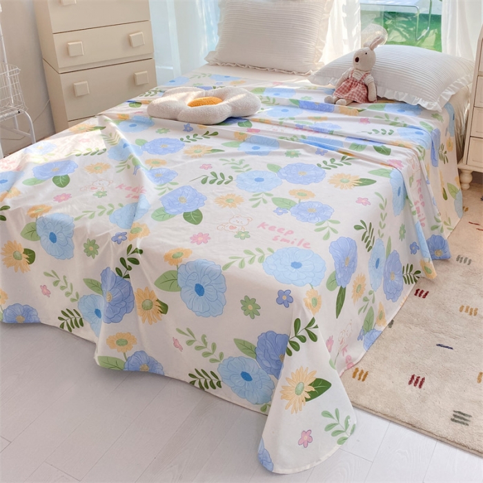 91家纺网 家纺一手货源 找家纺 多品 2023新款13070单品床单 温婉佳人