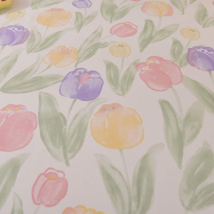 91家纺网 家纺一手货源 找家纺 美达 2025全棉蕾丝小花边单床裙 春日蜜糖