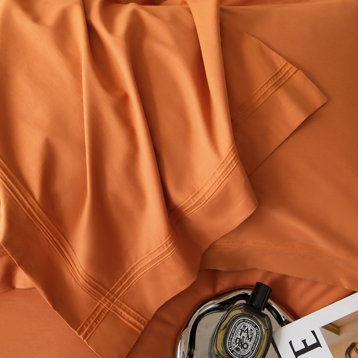 91家纺网 家纺一手货源 找家纺 安妮 2023新款墨尔本全棉四件套 焦糖