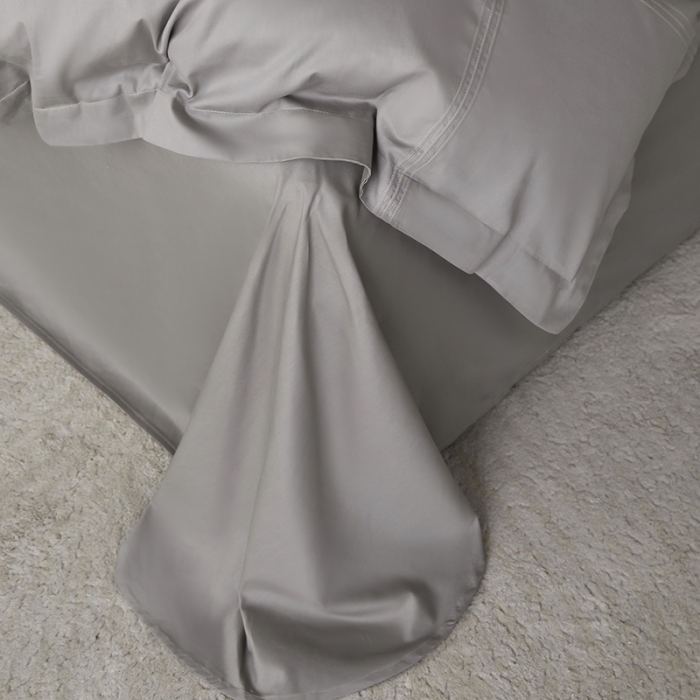 91家纺网 家纺一手货源 找家纺 安妮 2023新款墨尔本全棉四件套 太空灰