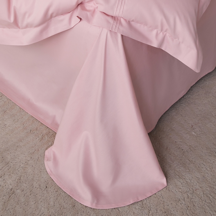 91家纺网 家纺一手货源 找家纺 安妮 2023新款墨尔本全棉四件套 桃粉