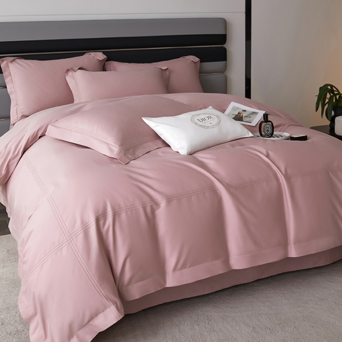 91家纺网 家纺一手货源 找家纺 安妮 2023新款墨尔本全棉四件套 甜豆沙