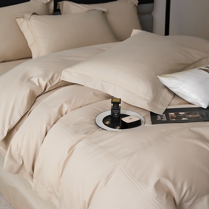 91家纺网 家纺一手货源 找家纺 安妮 2023新款墨尔本全棉四件套 香槟