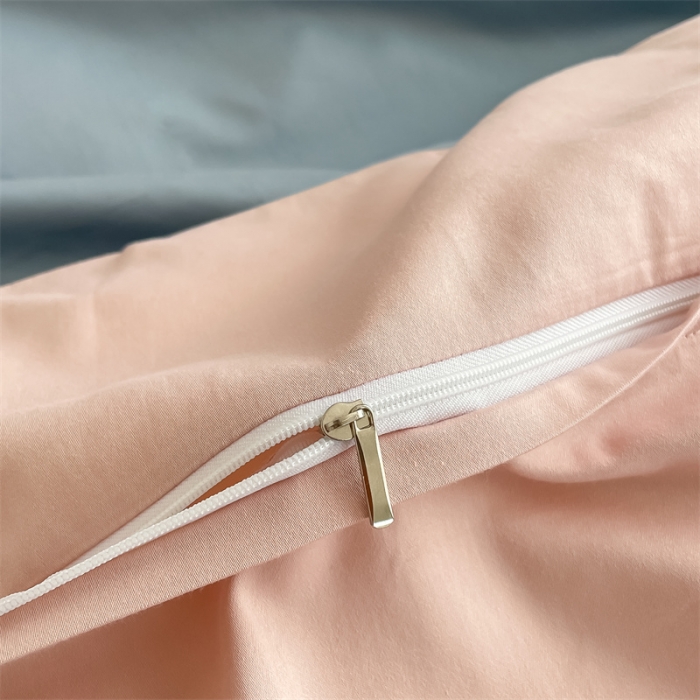 91家纺网 家纺一手货源 找家纺 秀色家纺 新品Ａ类60s长绒棉唤醒系列四件套 唤醒-天空蓝+茱萸粉