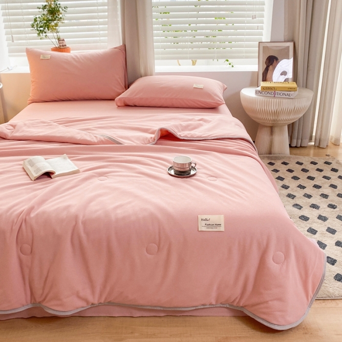 91家纺网 家纺一手货源 找家纺 总 安力森/诚臻酒店用品 酒店2023新款直播供货小清新针织棉华夫格大豆单夏被子芯