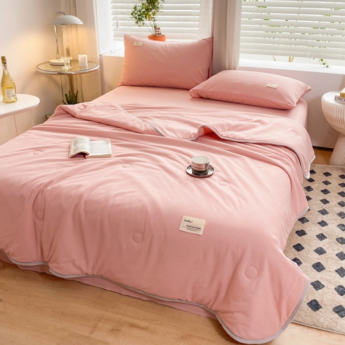 91家纺网 家纺一手货源 找家纺 总 安力森/诚臻酒店用品 酒店2023新款直播供货小清新针织棉华夫格大豆单夏被子芯