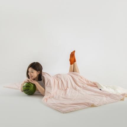 91家纺网 家纺一手货源 找家纺 佳居缘 2023新款A类冰川凉感瓜瓜被（锦氨） 少女粉