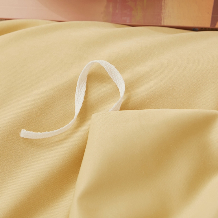 91家纺网 家纺一手货源 找家纺 恋尚 2023新款纯色雪花绒夹棉蕾丝床裙四件套（四季款） 玫瑰公主-浅黄