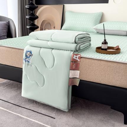 91家纺网 家纺一手货源 找家纺 （总）佰亿莱 2024新款0.5加厚乳胶凉席三件套可配夏被四件套