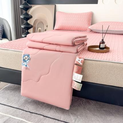 91家纺网 家纺一手货源 找家纺 （总）佰亿莱 2024新款0.5加厚乳胶凉席三件套可配夏被四件套