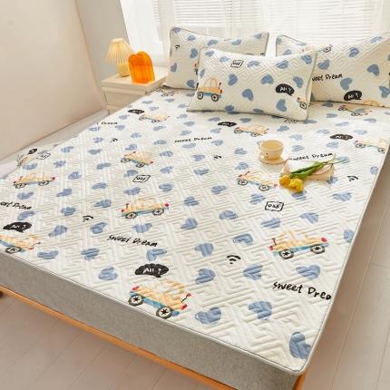 舒居 2024新款全棉床垫床护垫爱心嘟嘟车