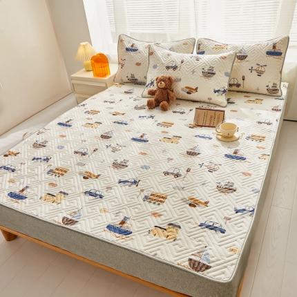 91家纺网 家纺一手货源 找家纺 舒居 2024新款全棉床垫床护垫交通工具