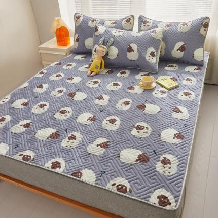 91家纺网 家纺一手货源 找家纺 舒居 2024新款全棉床垫床护垫数绵羊