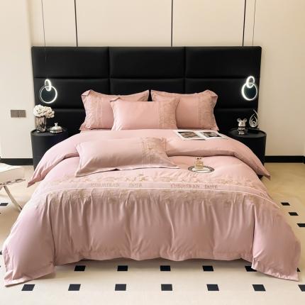 91家纺网 家纺一手货源 找家纺 （总）芯贝儿2024款法式轻奢云锦m磨毛刺绣长绒m绣花四件套