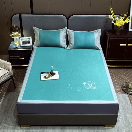 91家纺网 家纺一手货源 找家纺 （总）兄弟坊 2023冰岛丝恒温科技凉感冰藤席刺绣凉席