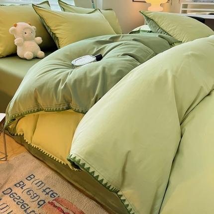 91家纺网 家纺一手货源 找家纺 （总）莱登卡奴  2023新款全棉13374贝壳绣系列四件套