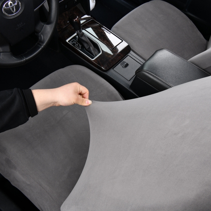 91家纺网 家纺一手货源 找家纺 千彤 2023新款沙发垫A款加厚德绒汽车椅子套 深灰