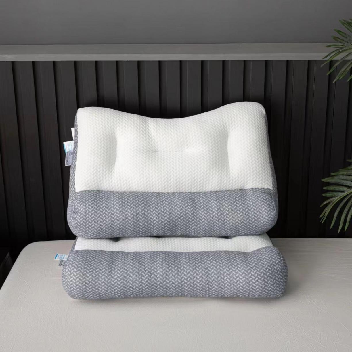 91家纺网 家纺一手货源 找家纺 荣运枕业 大尺寸48*74 cm护颈枕反牵引舒颈枕芯枕头 牵引枕