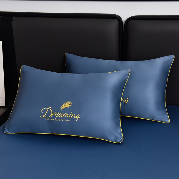 91家纺网 家纺一手货源 找家纺 （总）简爱 2025新款水洗真丝刺绣夏被四件套（跑量款） 直播